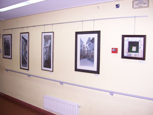 B/W Collages in exhibition